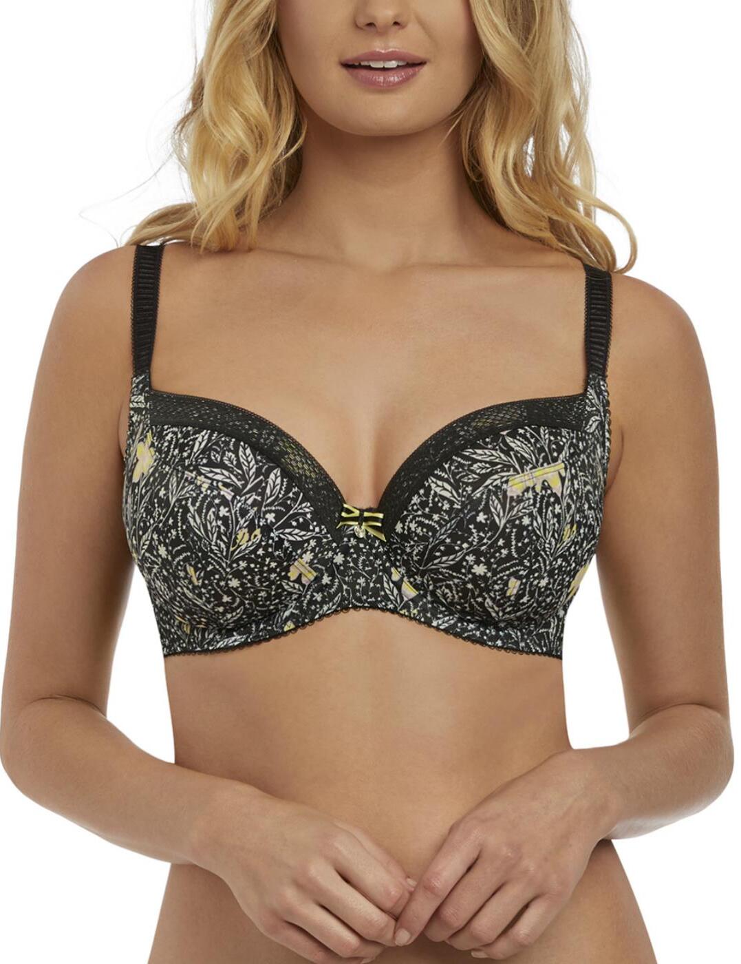 Freya Floral Bonanza Underwired Plunge Balcony Bra Belle Lingerie