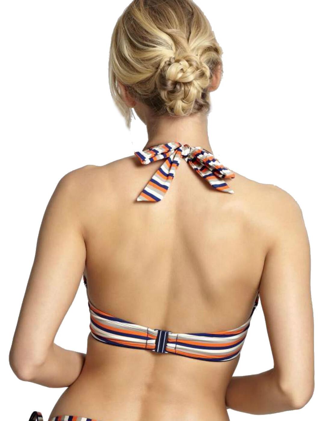 SW1182 Panache Summer Halterneck Bikini Top SW1182 Orange Multi