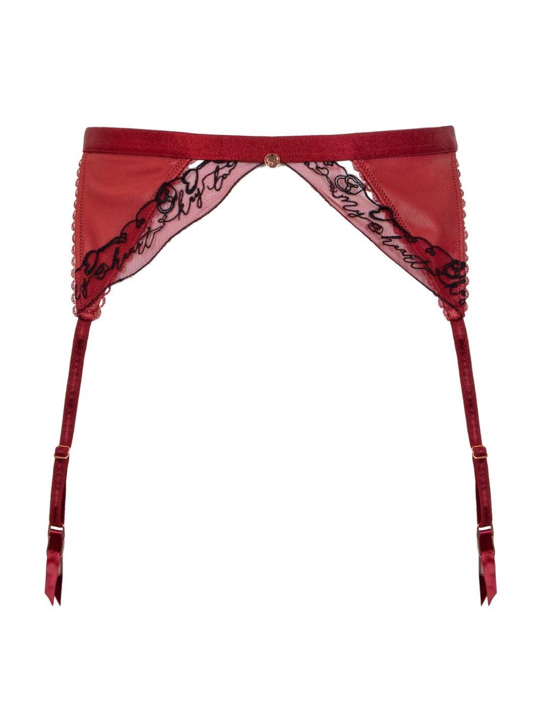 Scantilly By Curvy Kate Key To My Heart Suspender Belt Belle Lingerie