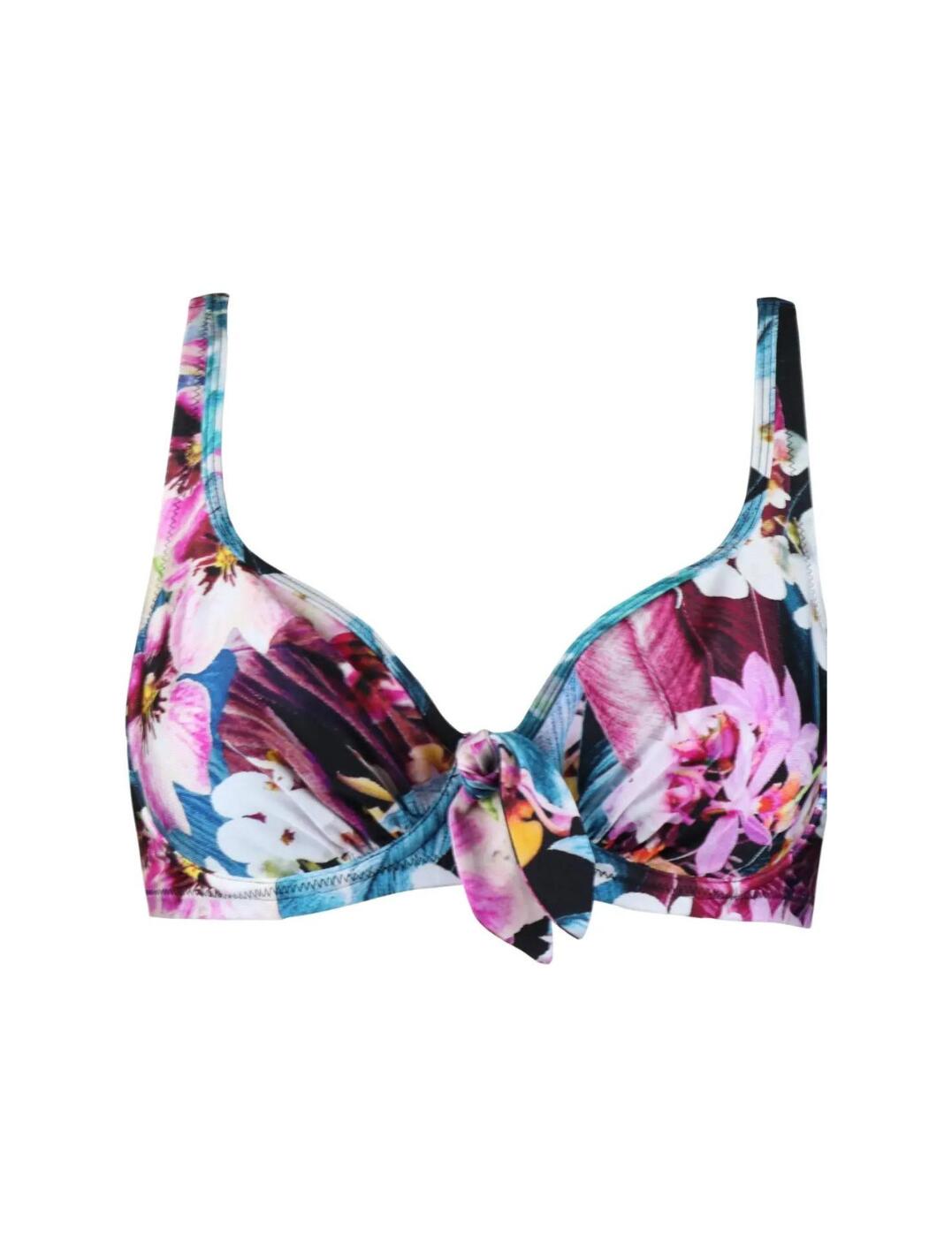 Pour Moi Orchid Luxe Underwired Non Padded Bikini Top Womens