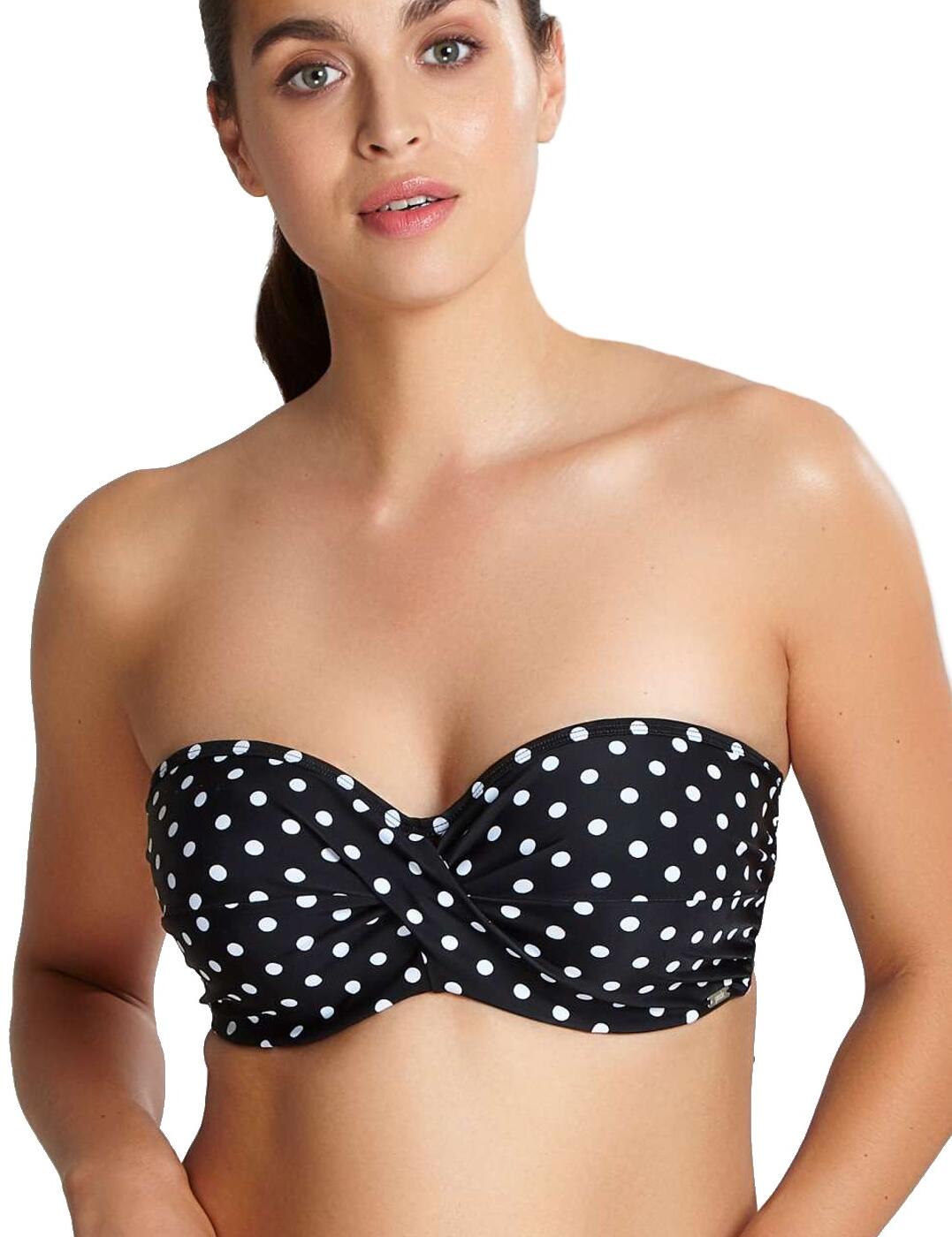 Panache Anya Spot Bandeau Bikini Top Belle Lingerie