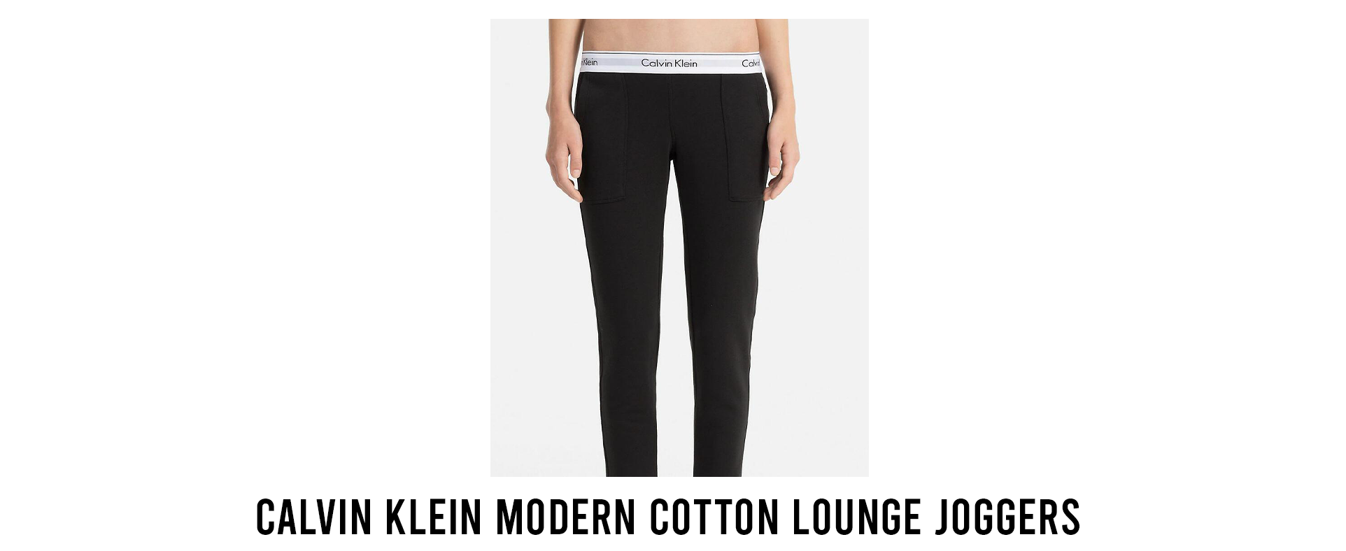 Calvin Klein Modern Cotton Lounge Legging In Black