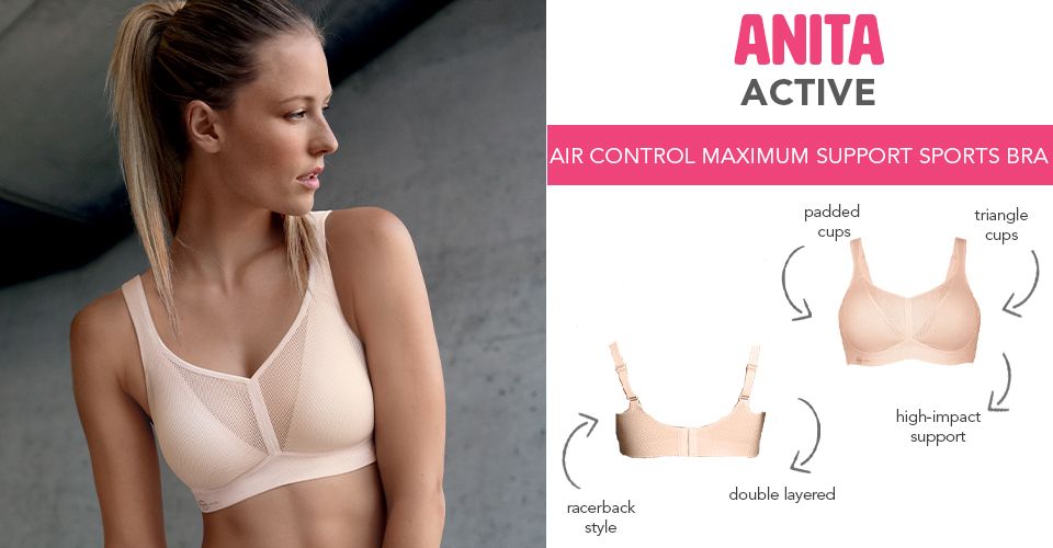 Anita Air Control Sports Bra With Padded Cups - Belle Lingerie