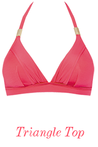 8865 Gossard Sienna Triangle Bikini Top Soft Red