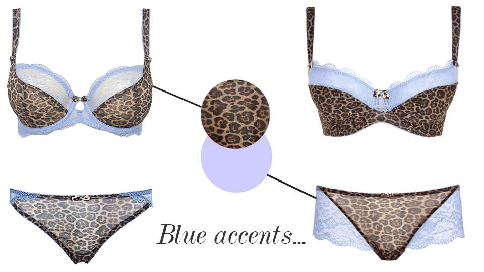 freya minx leopard print and blue detailing