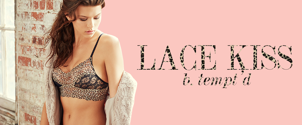 b.tempt'd lace kiss lingerie collection animal print