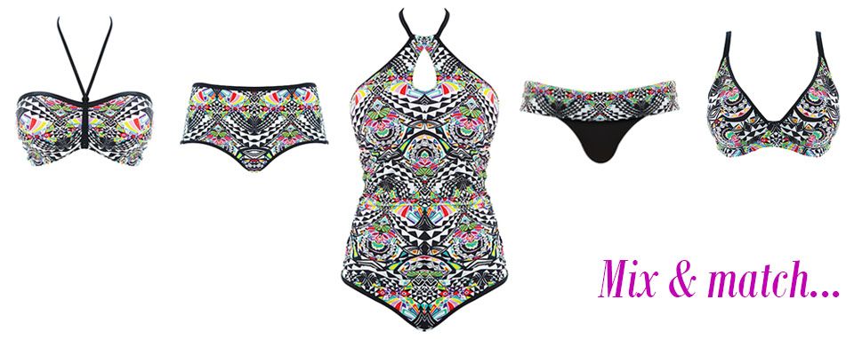 freya zodiac multi print swimwear mix & match