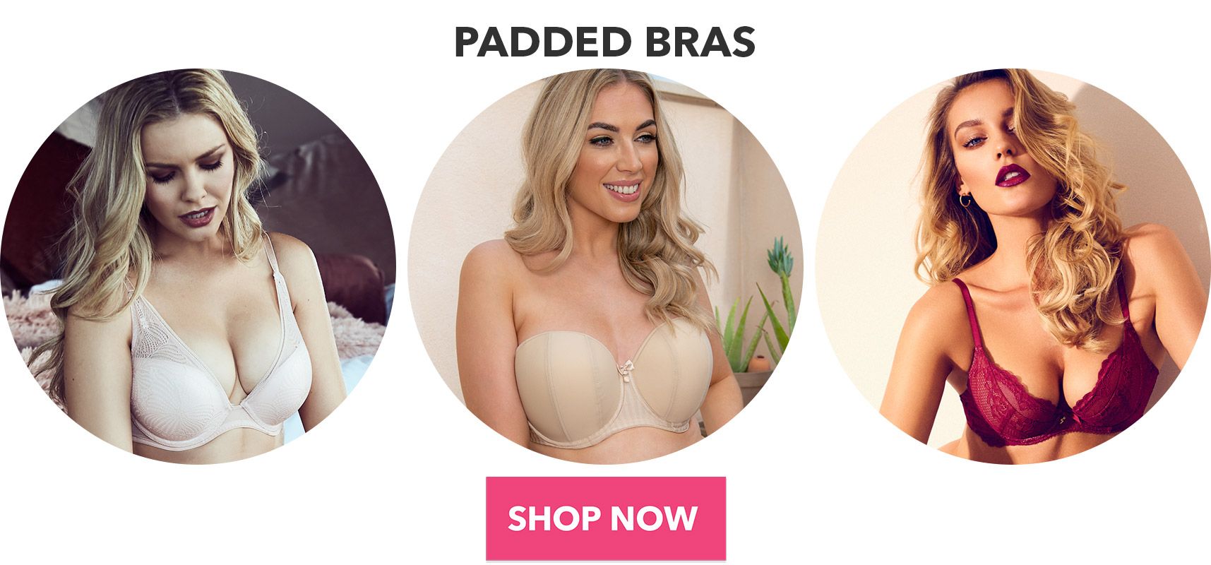 padded bras shop now