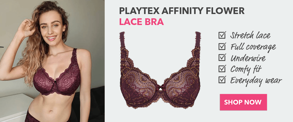 playtex affinity flower elegance lace bra