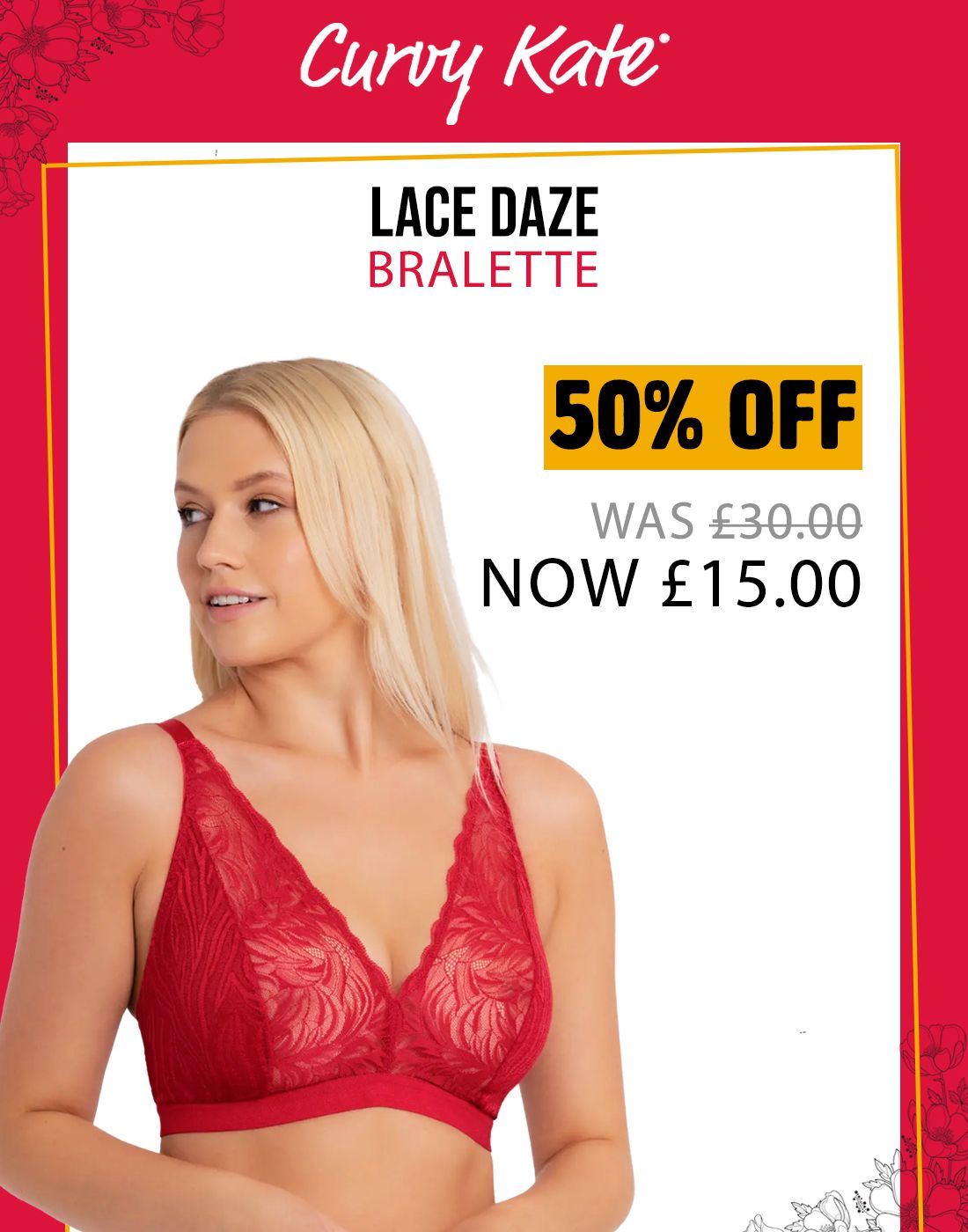 Curvy Kate Lace Daze Bralette - Belle Lingerie