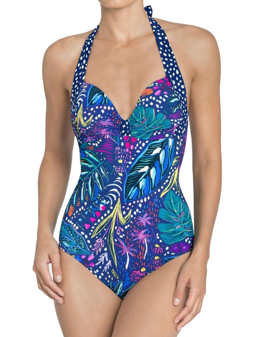10167497 Triumph Swim Painted Leaves Swimsuit Multi - 10167497 Swimsuit