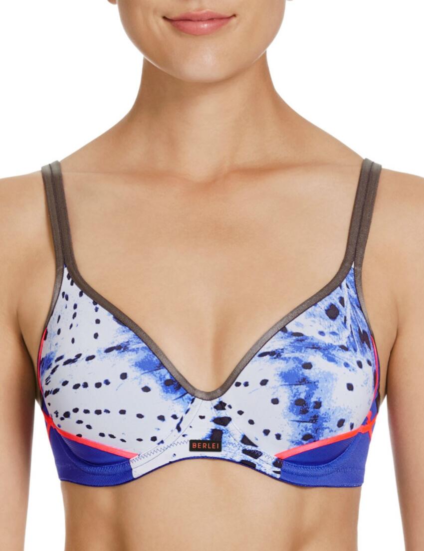 YZF9 Berlei Electrify Sports Bra Wild Corrosion Blue - YZF9 Sports Bra