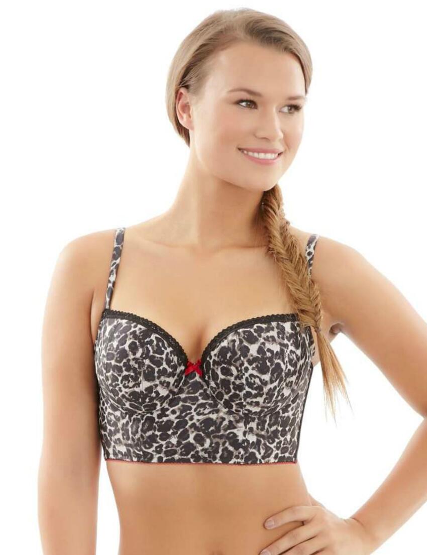 9025 Cleo Breeze Longline Bra - 9025 Leopard Print