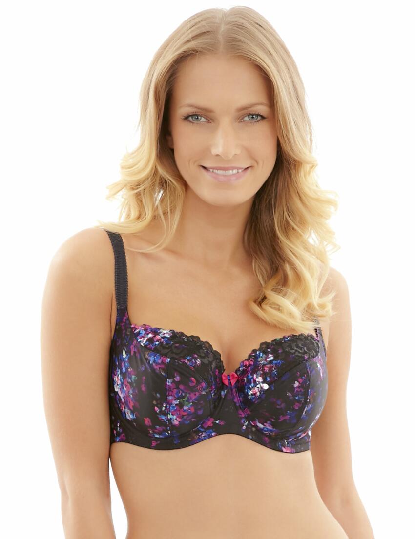 9261 Panache Thea Balcony Bra  - 9261 Black/Multi