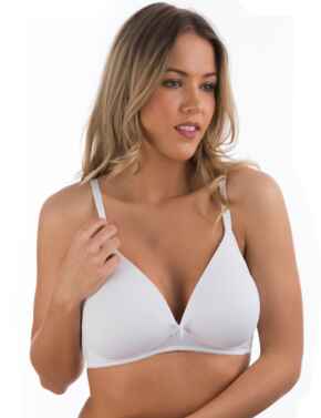 Naturana Non-Wired Moulded Padded Soft Cup Bra White