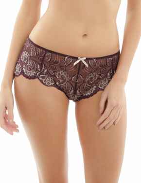 5674 Panache Andorra Lace Short Brief - 5674 Purple/Gold