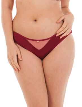 Scantilly Peek A Boo Brief in Deep Red