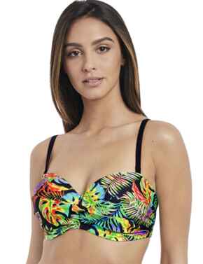 2910 Freya Electro Beach Bandeau Bikini Top Tropical - 2910 Tropical