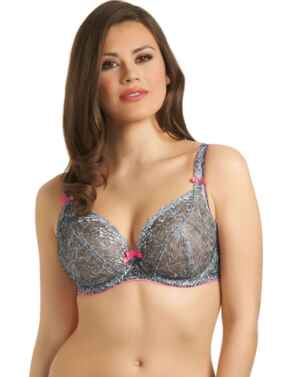 The V&A Botanical Beauty Longline Silk Plunge Bra - For Her from The Luxe  Company UK