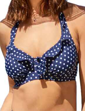 3902 Pour Moi Hot Spots Halter Bikini Top - 3902 Navy
