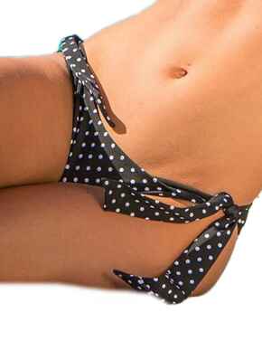 3904 Pour Moi Hot Spots Tie Side Bikini Brief - 3904 Black