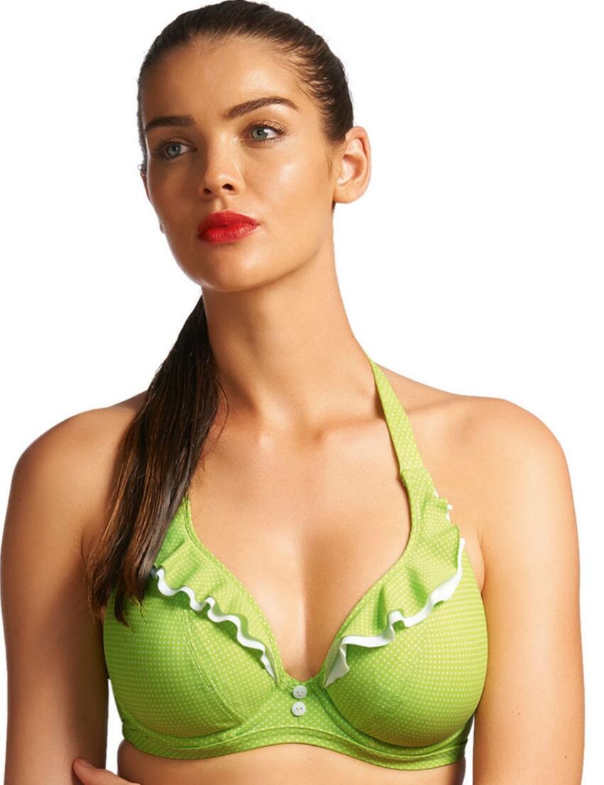 Freya Swimwear Cherish Bandeau Bikini Top Lime Green 3362 