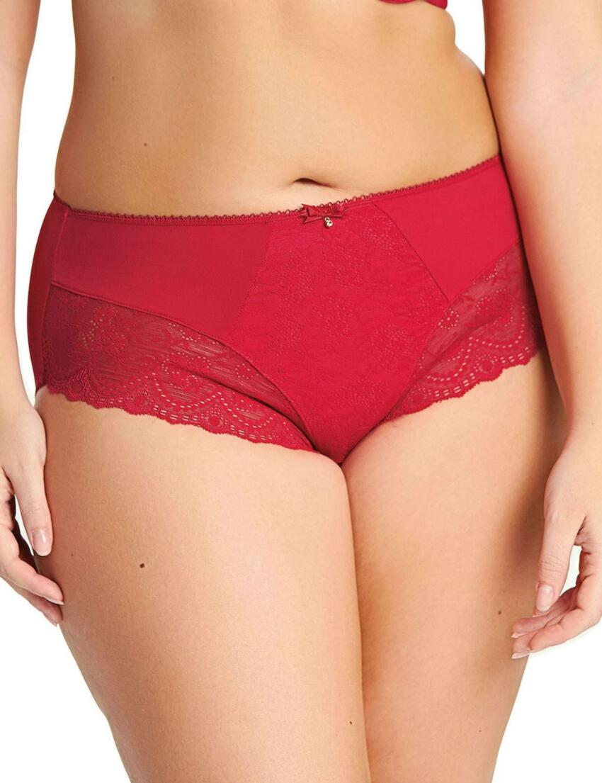 4285 Elomi Tia Brief - 4285 Crimson Red