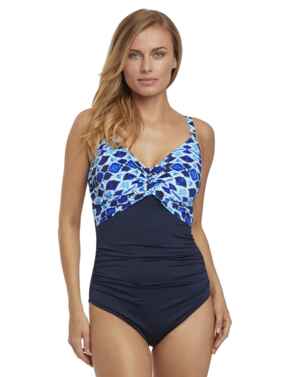 6520 Fantasie Tuscany Twist Front Swimsuit - 6520 Ink