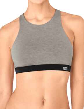 10190378 Sloggi Women Move Flow Sports Bralette Bra Top  - 10190378 Grey Combination