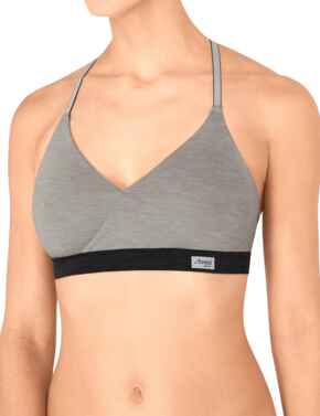 10190385 Sloggi Women Move Flow Bralette Bra Top - 10190385 Grey Combination