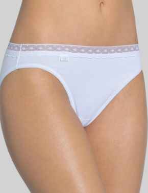 10149073 Sloggi Feel Pure Lace Tai Brief (2 Pack) - 10149073 White
