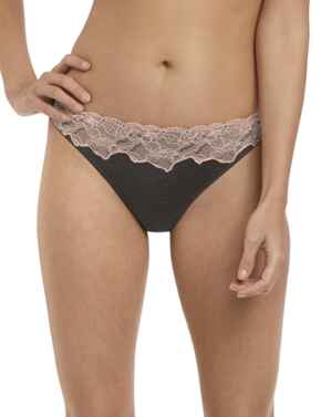 3907 Freya Chi Brazilian Brief - 3907 Charcoal