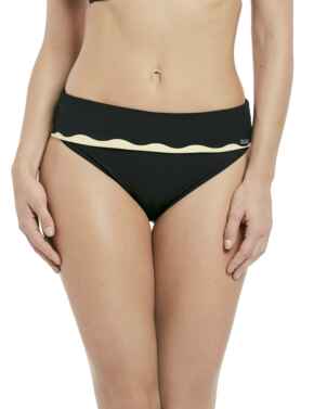 6235 Fantasie Sainte Maxime Fold Over Bikini Brief - 6235 Black/Cream