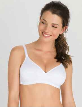 P00BD Playtex Basic Micro Support Soft Cup Bras 2 Pack  - P00BD White