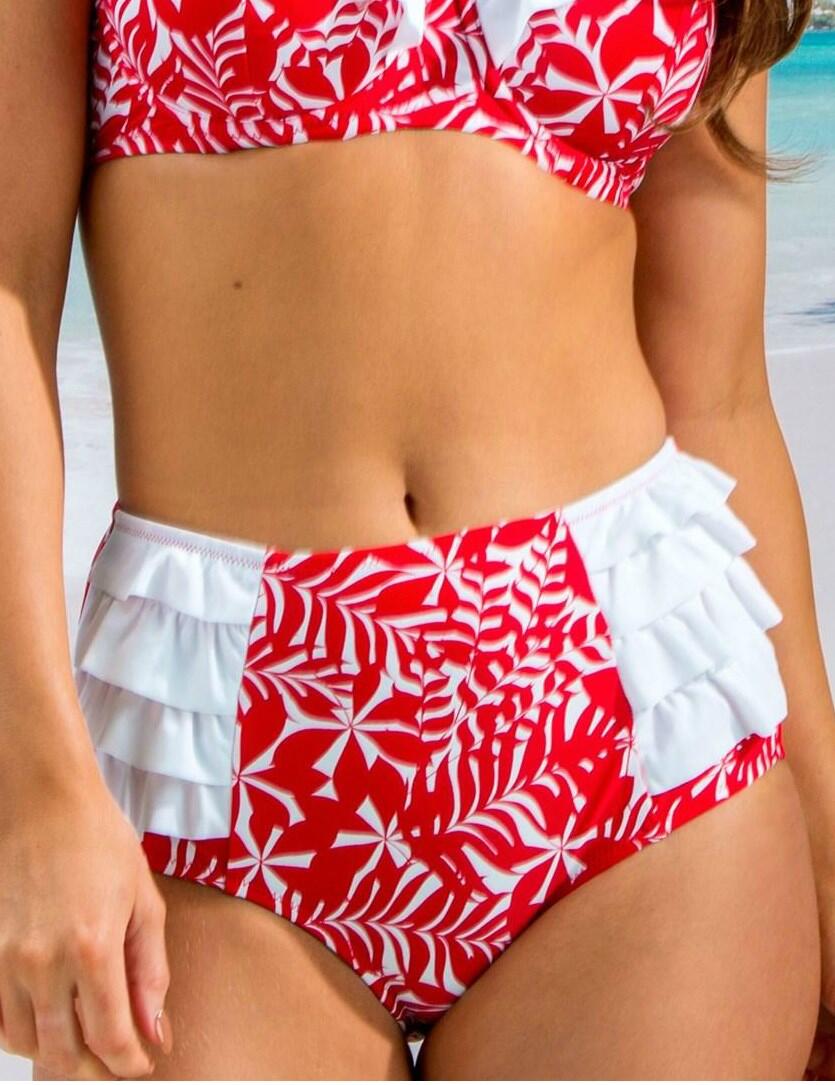 Pour Moi Fiesta Control Bikini Brief Red/White