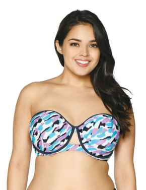 CS004307 Curvy Kate Miami Heat Bandeau Bikini Top - CS004307 Print Mix