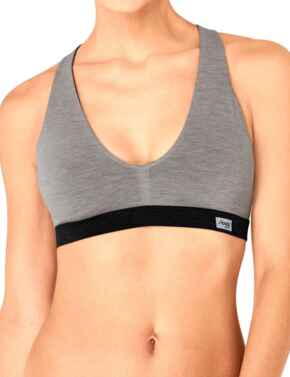 10190366 Sloggi Women Move Flow Bralette Crop Bra Top  - 10190366 Grey Combination