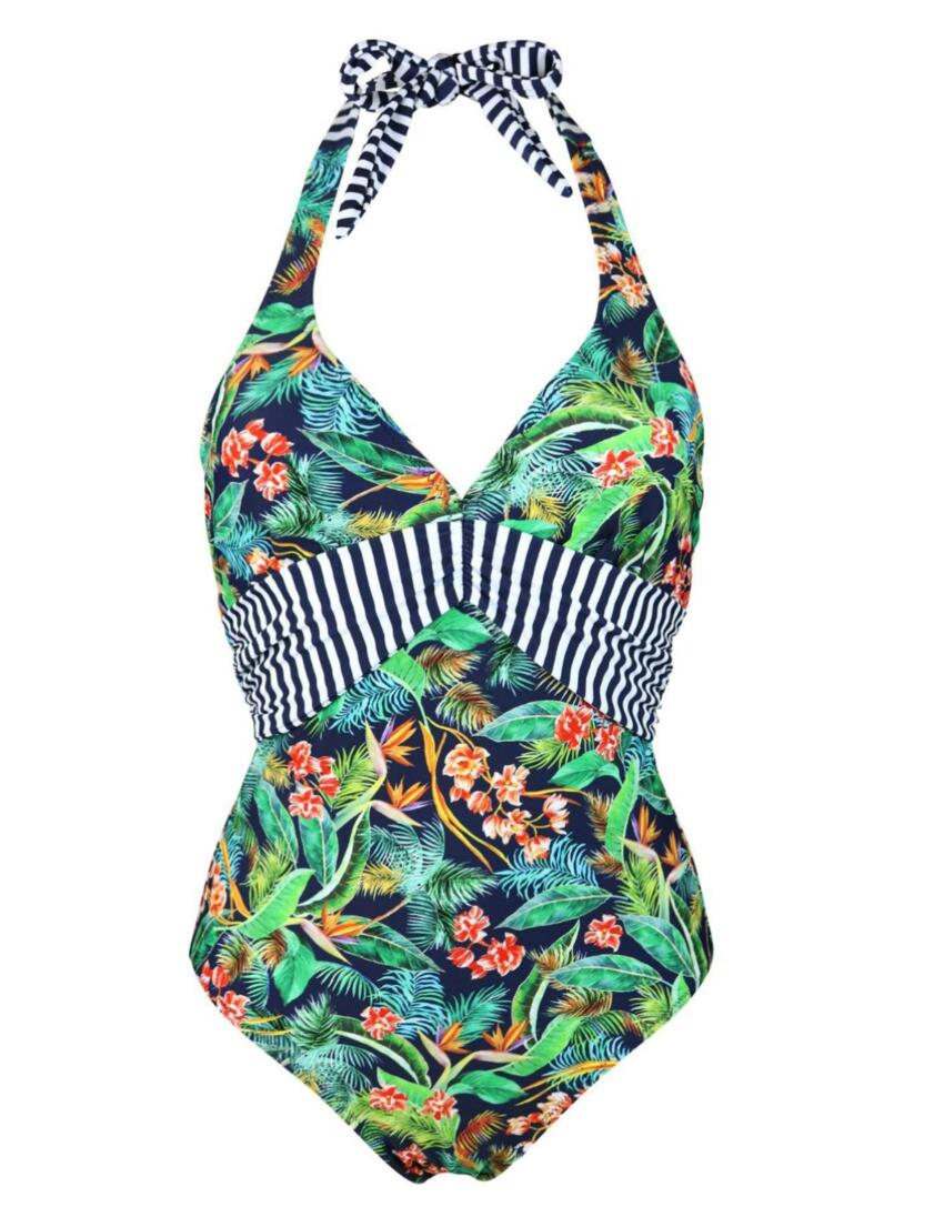 13407 Pour Moi Havana Breeze Halterneck Swimsuit - 13407 Multi