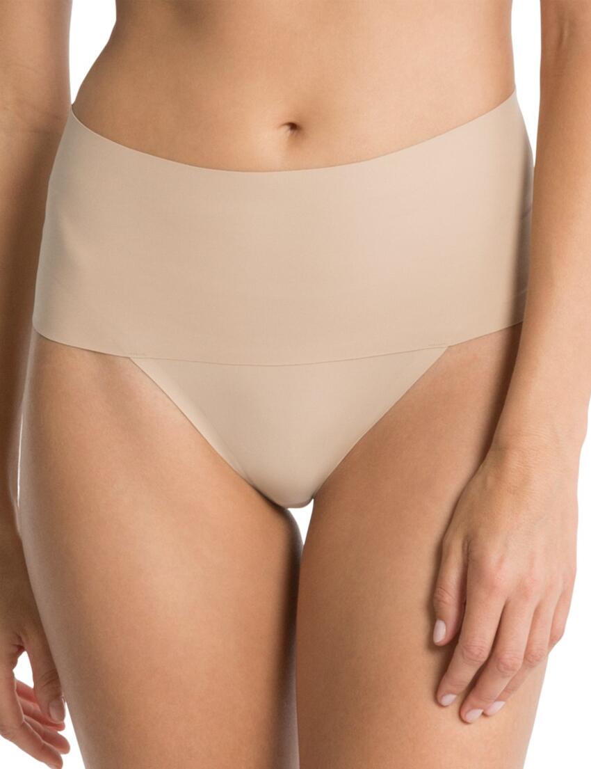 SPANX Soft Nude Undie-tectable Lace Thong Women's Size M 237003