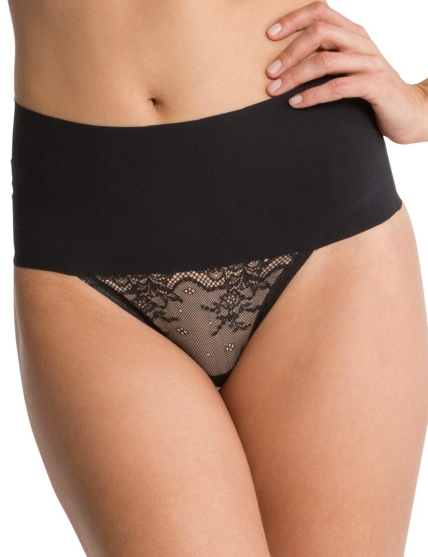 SP0615 Spanx Undie-tectable Lace Thong - SP0615 Black