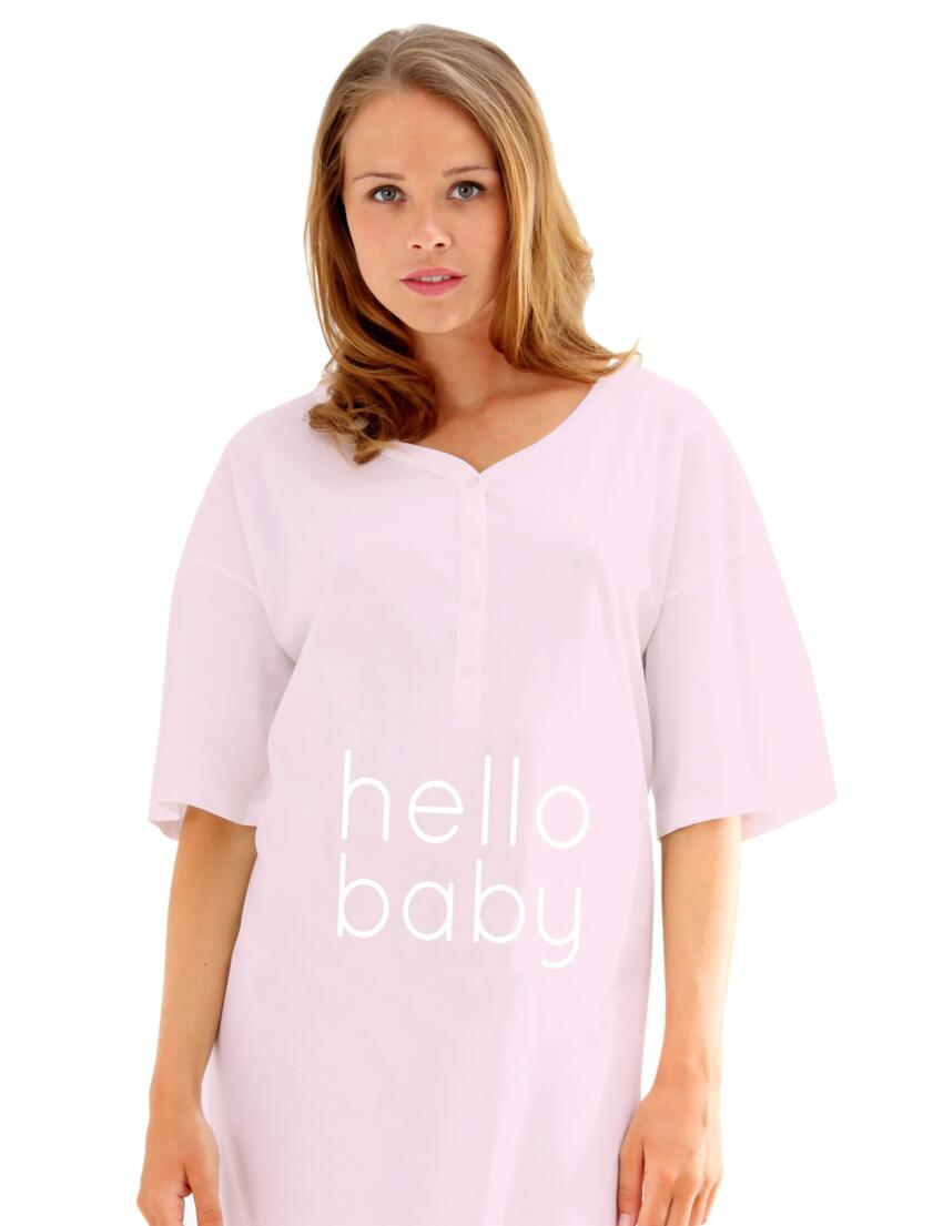 875 Emma Jane Maternity Nightshirt - 875 Pink