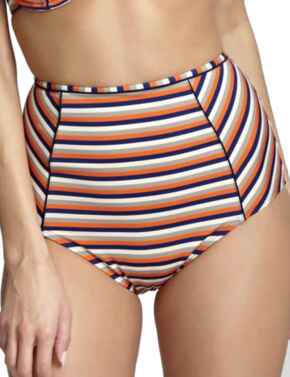 SW1185 Panache Summer High Waist Bikini Brief - SW1185 Orange/Multi