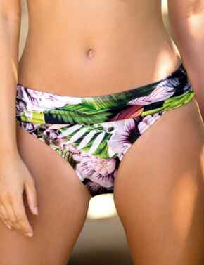 12903 Pour Moi Orchid Luxe Fold Over Bikini Brief - 12903 Multi Print