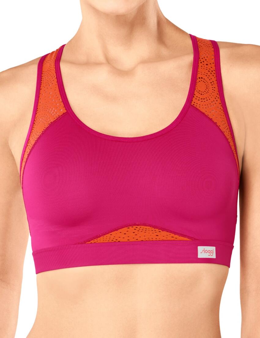 10190422 Sloggi Women Move Fly Underwired Sports Bra - 10190422 Pink/Light Combination