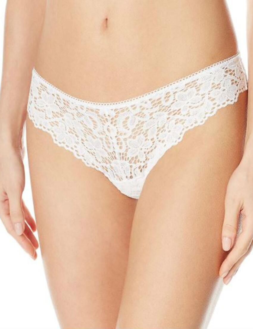 DKNY Classic Lace Sheer Thong - Belle Lingerie