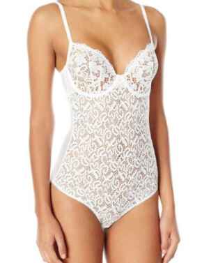 DKNY Classic Lace Sheer Thong - Belle Lingerie