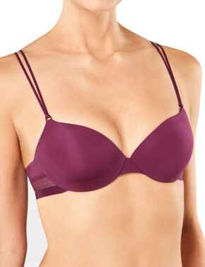 10186018 Sloggi S Silhouette Underwired Padded Bra - 10186018 Bordeaux