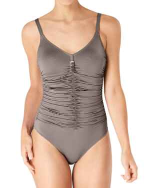 10187122 Triumph Sheen Elegance Swimsuit - 10187122 Taupe