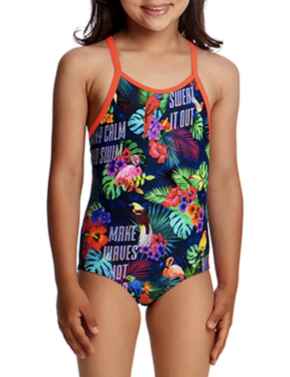 FG01T Funkita Toddler Girls Printed One Piece Swimsuit - FG01T01978 Tropic Tag