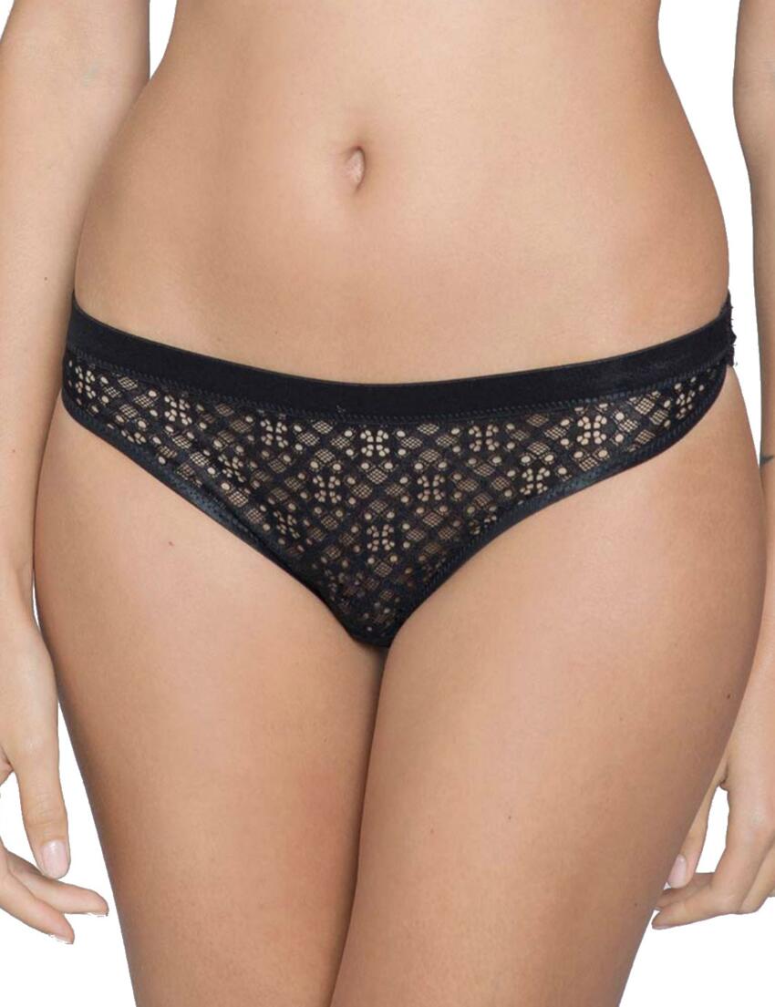 17862 Maison Lejaby Air Du Temps 1930 Tanga Brief - 17862 Noir (Black)